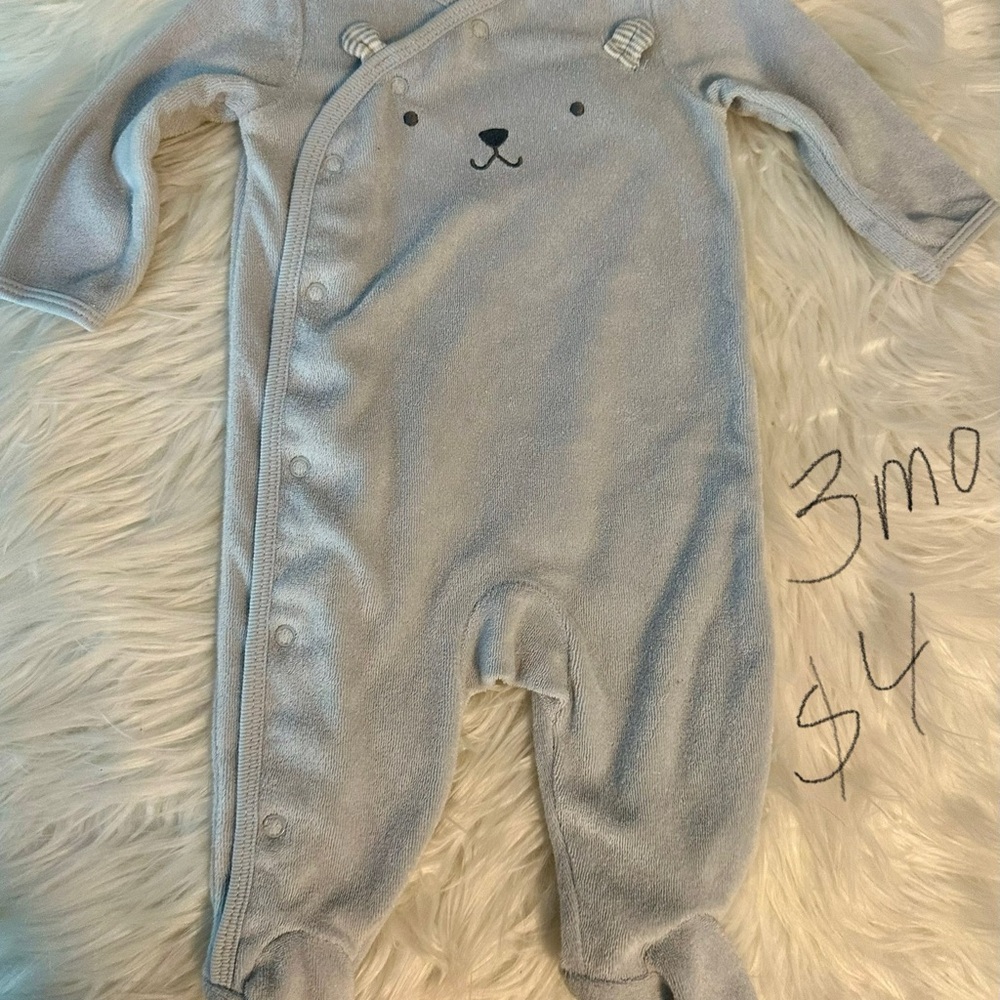 Adorable Blue Bear Onesie